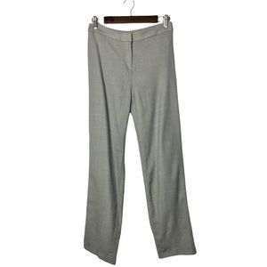 St. John Collection Gray Tweed Hook Closure Dress Pants 8